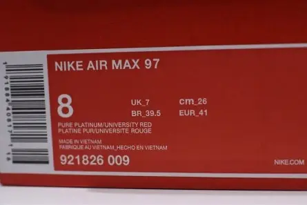 Versatile 3604 Nike Air Max 97 Silver Bullet x Air Max 1 OG 921826-009 