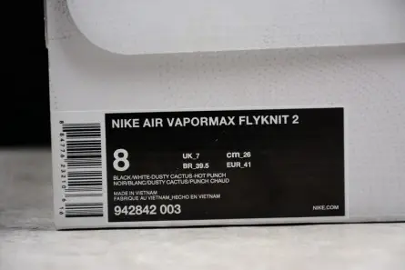 Versatile 6899 Nike Mens Air VaporMax Flyknit 2.0 Hot Punch 942842-003 
