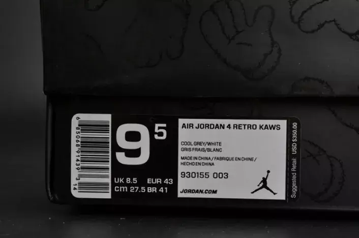Vibrant 279 KAWS x Air Jordan 4 