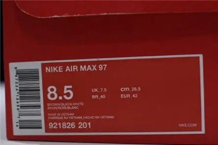 Vibrant 4011 Air Max 97 Shipping Box Ale Brown - 921826-201 