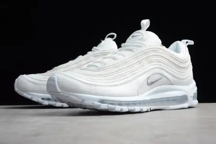 Vibrant 7572 NIKE AIR MAX 97 "TRIPLE WHITE" 921826-101 