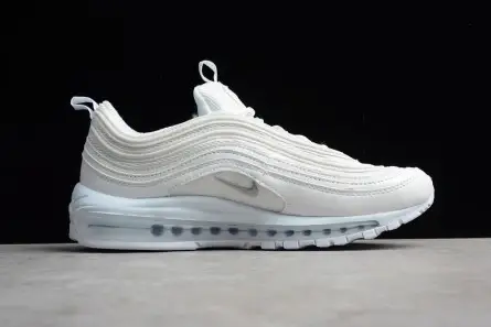 Vibrant 7572 NIKE AIR MAX 97 "TRIPLE WHITE" 921826-101 