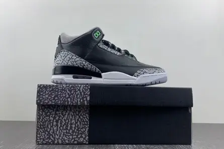 Vibrant 8373 Jordan 3 Retro Green Glow CT8532-031 