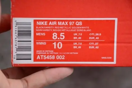 WellDesigned 6636 Nike Air Max 97 'Black Metallic Gold' AT5458-002 