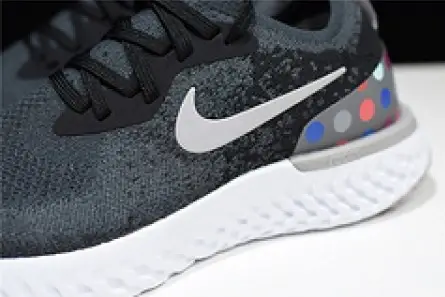 nike epic REACT FLYKNIT  Black and grey dots point noirs ET gris AJ7283 996 ModernLook 6189 