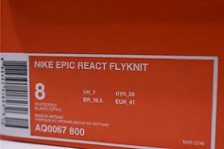 nike epic react flyknit white red AQ0067 800 GoodFit 1339 