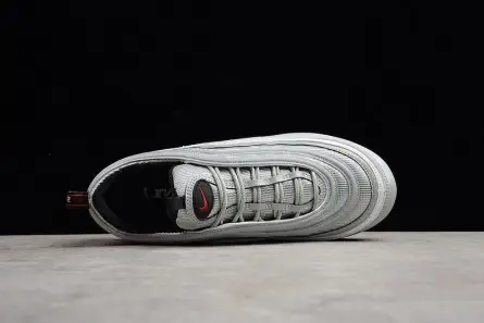 nike mens AIR VAPORMAX 97 "SILVER BULLET" metallic silver varsity red AJ7291-002 AllSeason 4045 