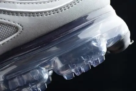 nike mens AIR VAPORMAX 97 "SILVER BULLET" metallic silver varsity red AJ7291-002 AllSeason 4045 